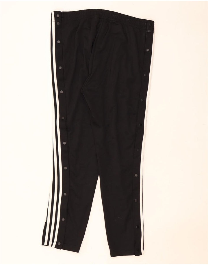 Damskie spodnie dresowe Adidas UK 16/18, duże, czarne, poliestrowe
