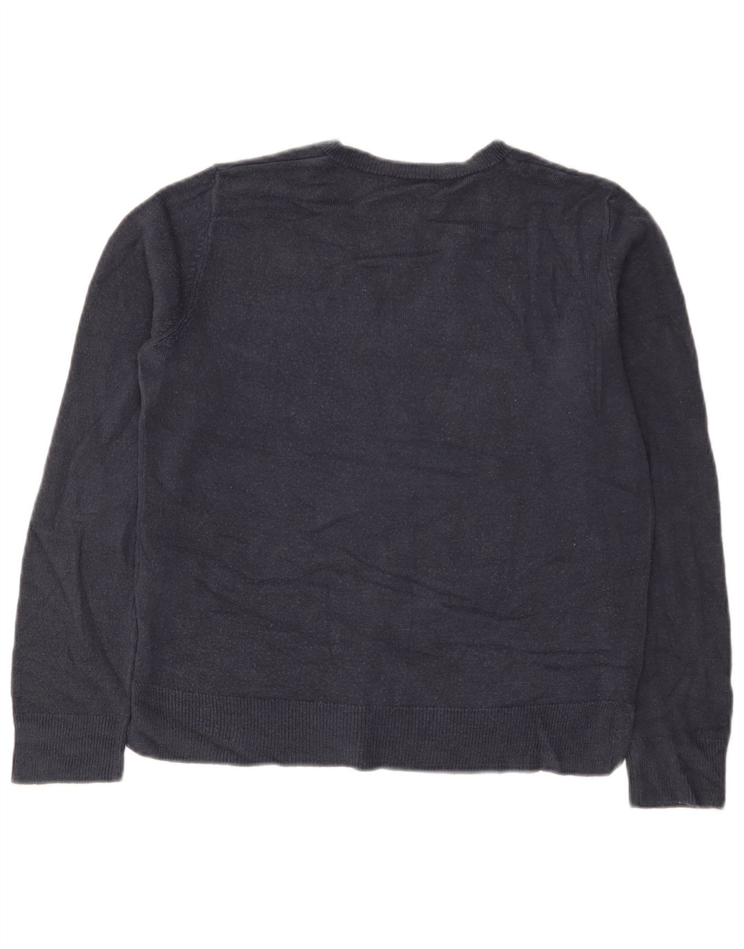 Damski sweter Marks & Spencer z dekoltem w kształcie litery V, UK 12, średni granatowy