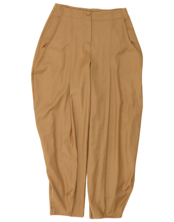 Vintage Womens High Waist Harem Trousers IT 46 Large W30 L32 Beige