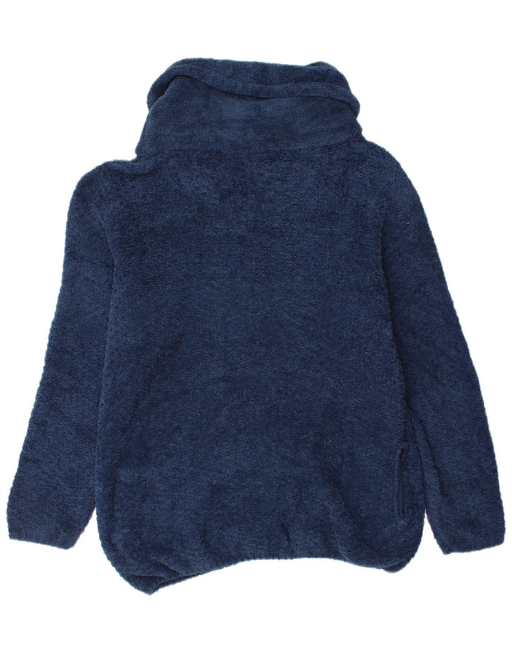 Damski sweter polarowy ANIMAL z wywijanym dekoltem, UK 18 XL, granatowy, poliester