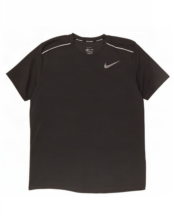 Męski T-shirt Nike Dri Fit, duży, poliestrowy, w czarne paski