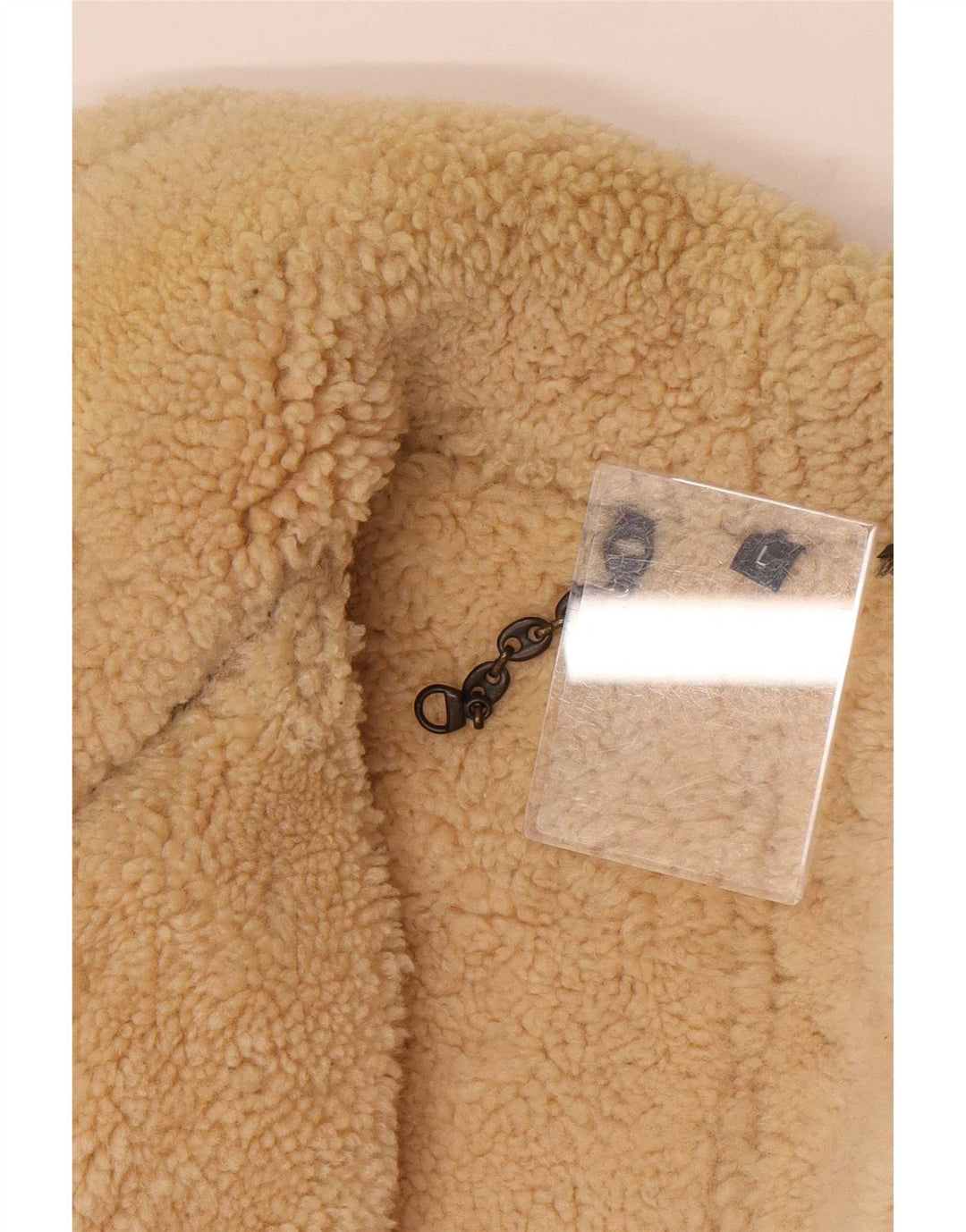 Męska kurtka Shearling Wallace Sacks UK 40, duża, szara skóra