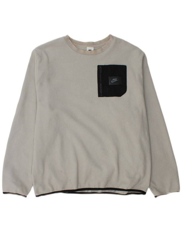 Męski sweter polarowy Nike XL, szary, poliester