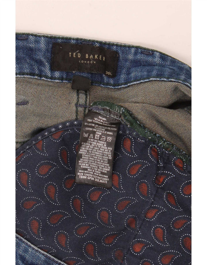 Męskie proste dżinsy Ted Baker W36 L34 Niebieskie, bawełniane