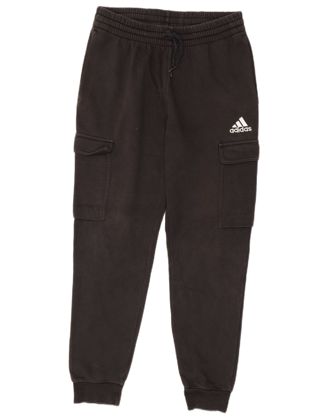 Męskie spodnie dresowe Adidas Cargo Joggers, średnia czarna bawełna