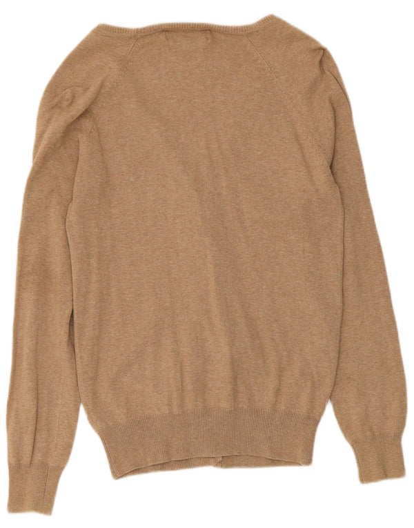 Sweter damski Zara Cardigan UK 16, duży, beżowy, bawełniany