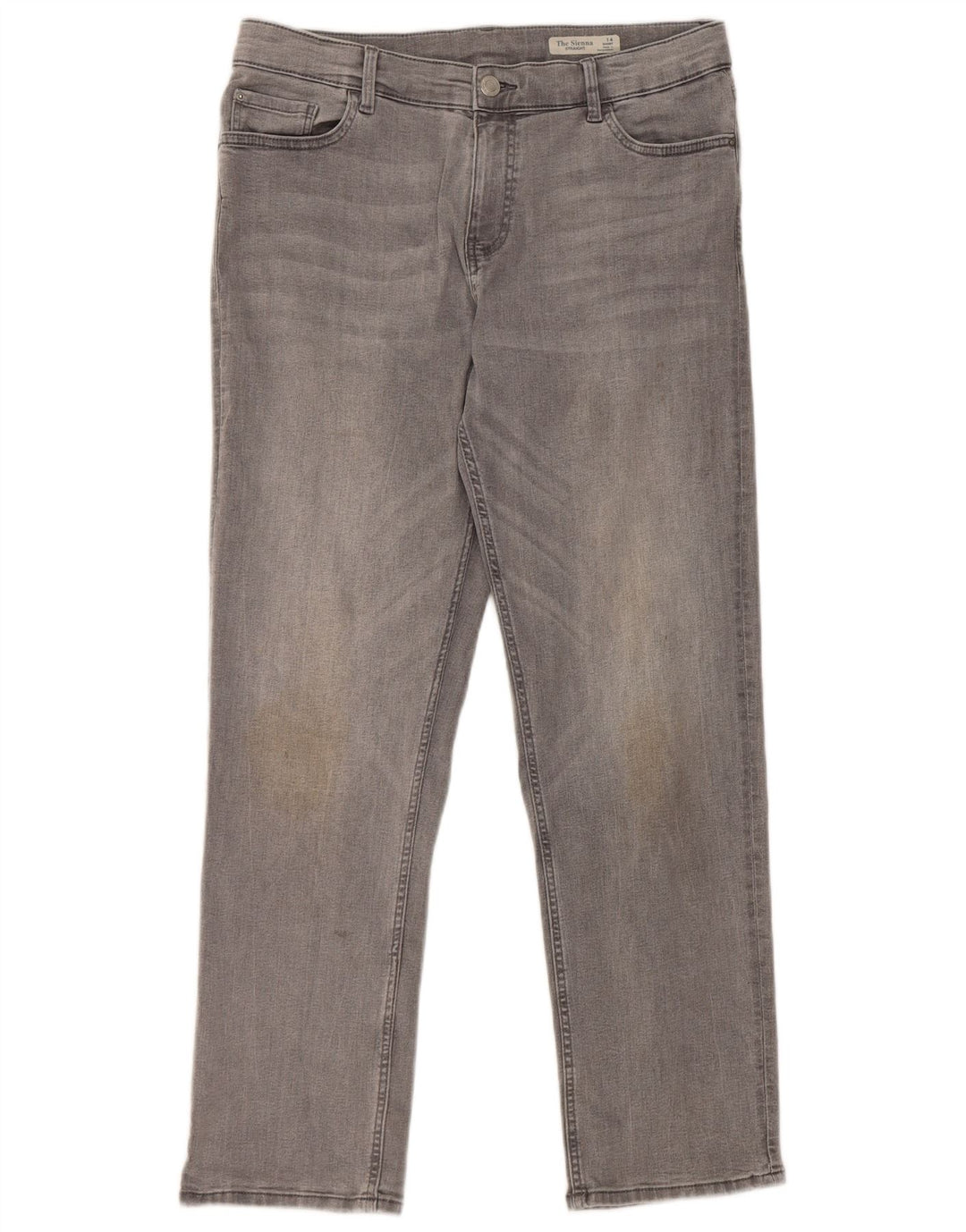 Marks & Spencer Damskie The Sienna Straight Jeans UK 14 Medium W32 L28 Szare