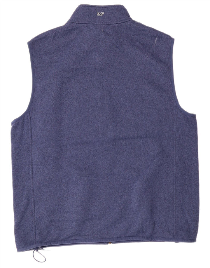 Męska bluza dresowa bez rękawów Vineyard Vines XL, niebieska, nakrapiana, Preppy