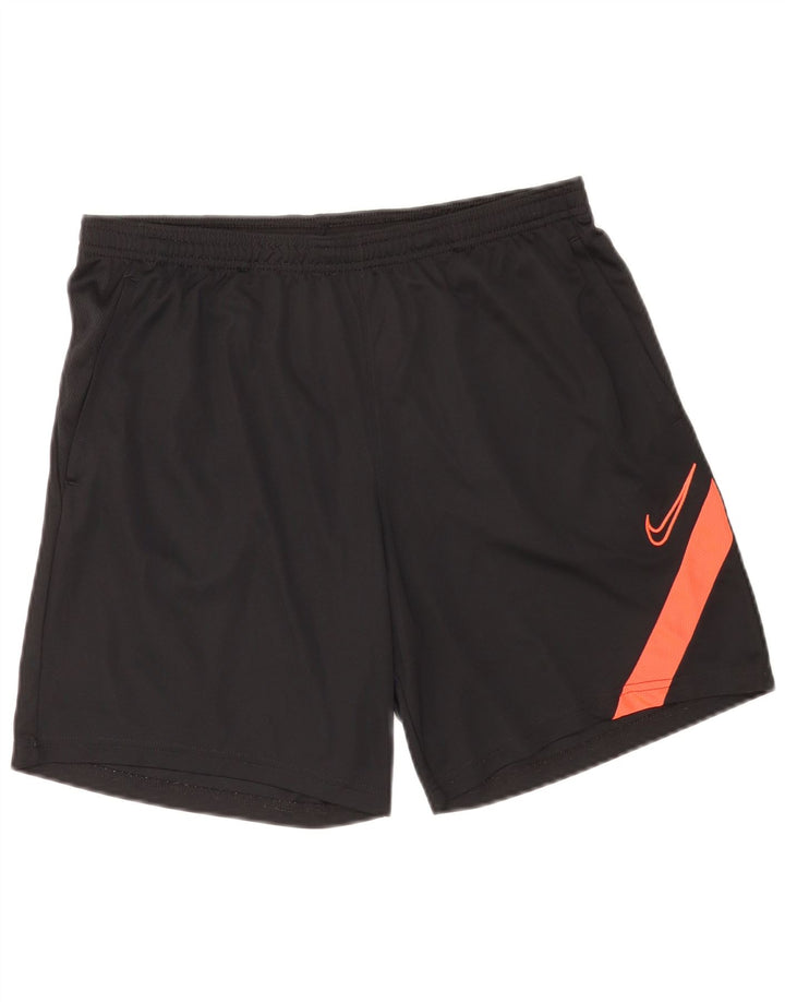 Męskie spodenki sportowe Nike Dri Fit, duży czarny poliester z blokami kolorów