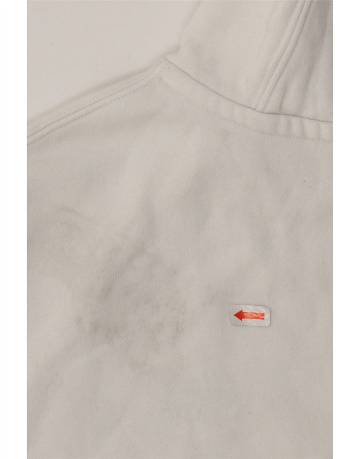NIKE Mens Hoodie Jumper Small White Cotton Vintage Nike and Second-Hand Nike from Messina Hembry 