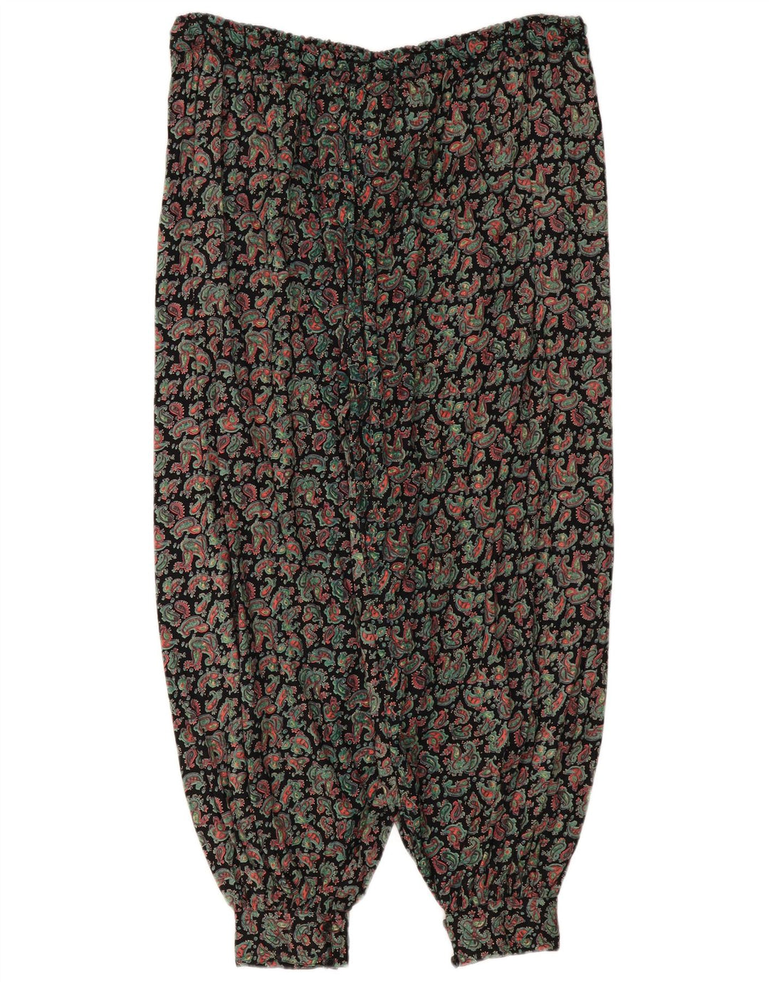 Damskie spodnie haremowe w stylu vintage, jeden rozmiar W36 L28, wielokolorowe paisley