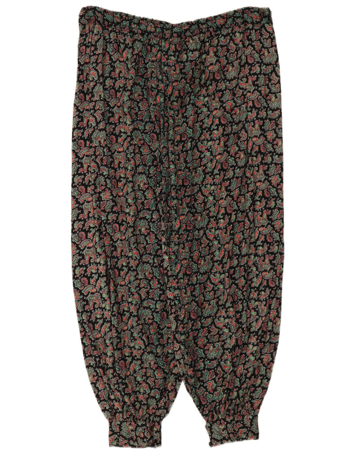 Damskie spodnie haremowe w stylu vintage, jeden rozmiar W36 L28, wielokolorowe paisley
