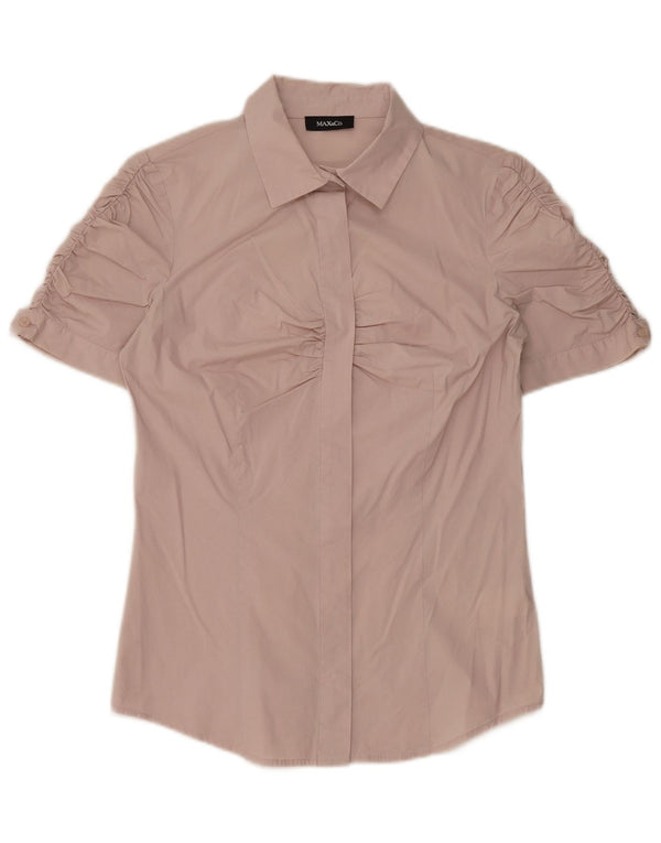 MAX & CO. Damska bluzka z krótkim rękawem, UK 10, mała, różowa, bawełniana