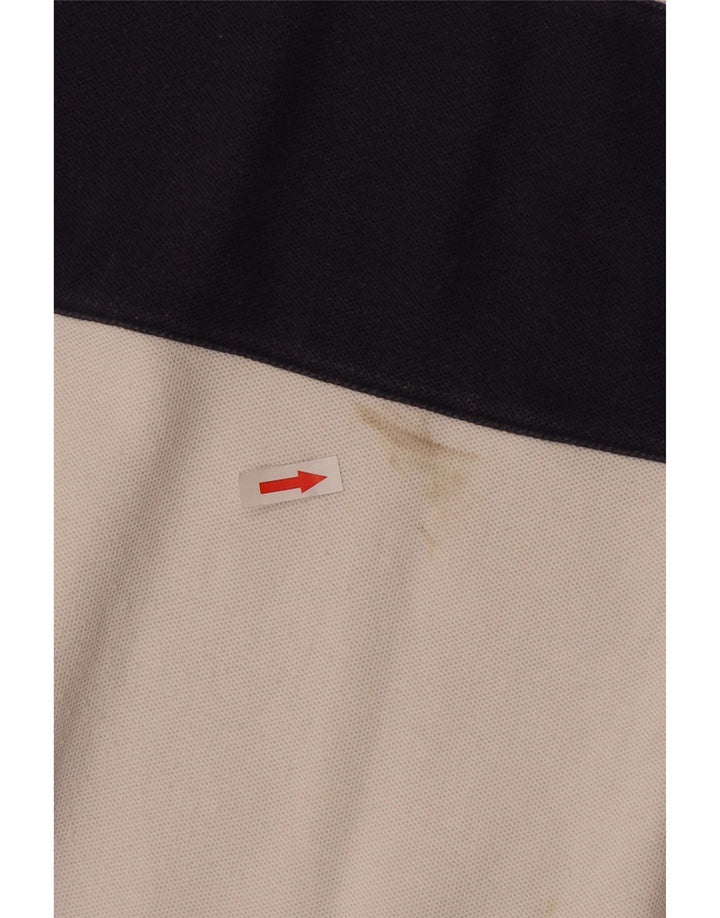 Męska koszulka polo do rugby Hackett, bawełniana, w kolorze średniej bieli