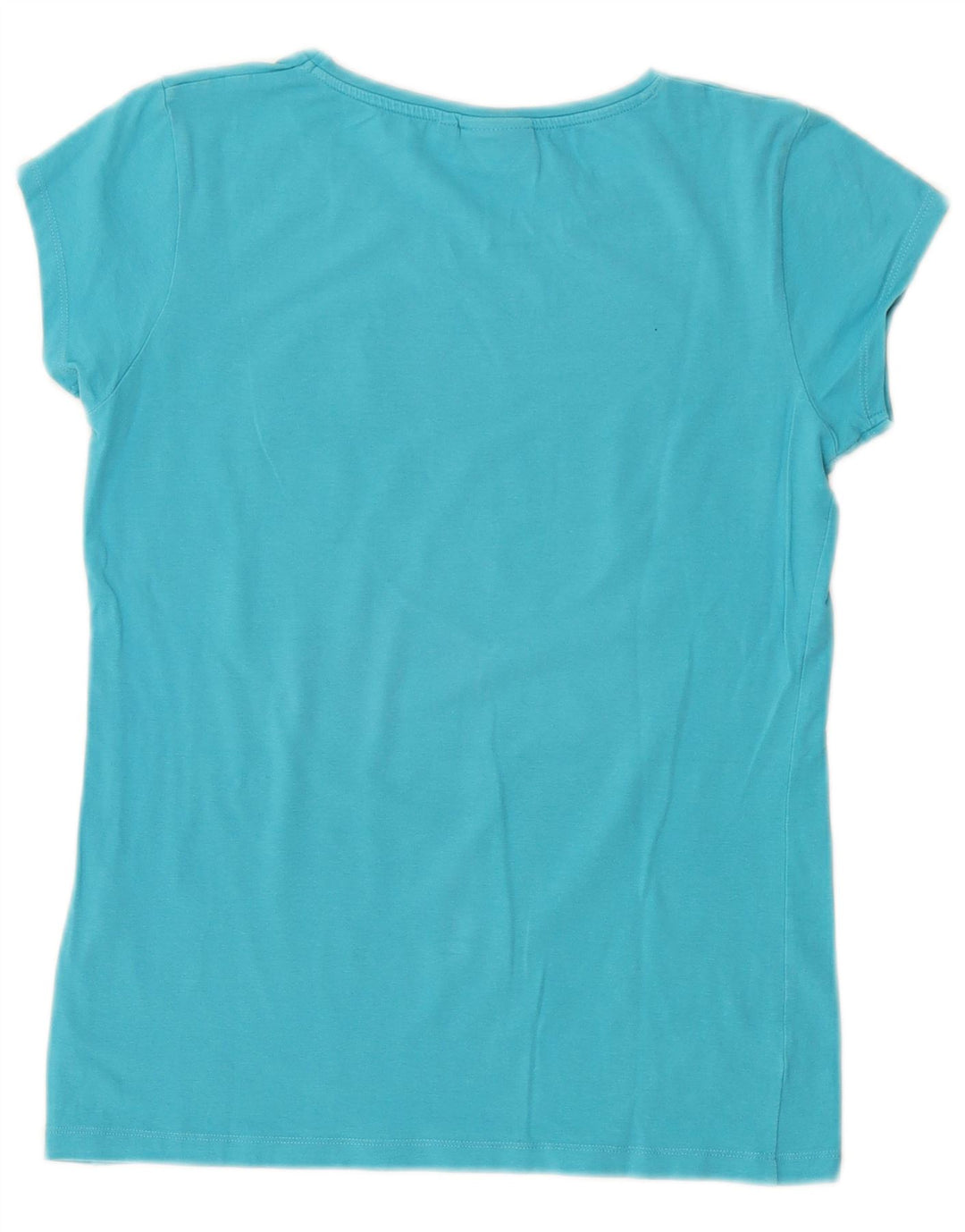 Damska koszulka z grafiką ELLESSE Heritage Top UK 10, mała, niebieska bawełna