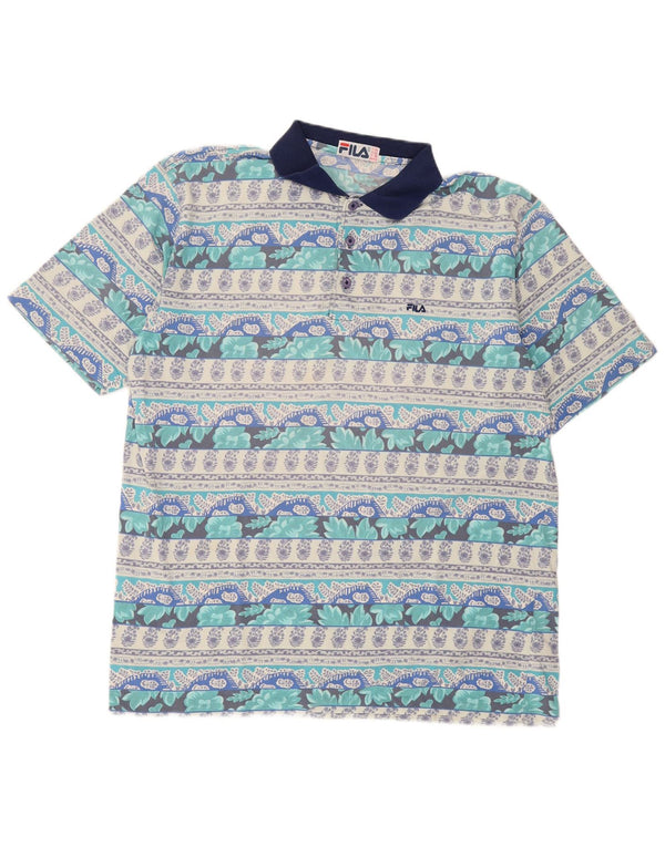 Męska koszulka polo Fila IT 56 XL, wielokolorowe kwiaty