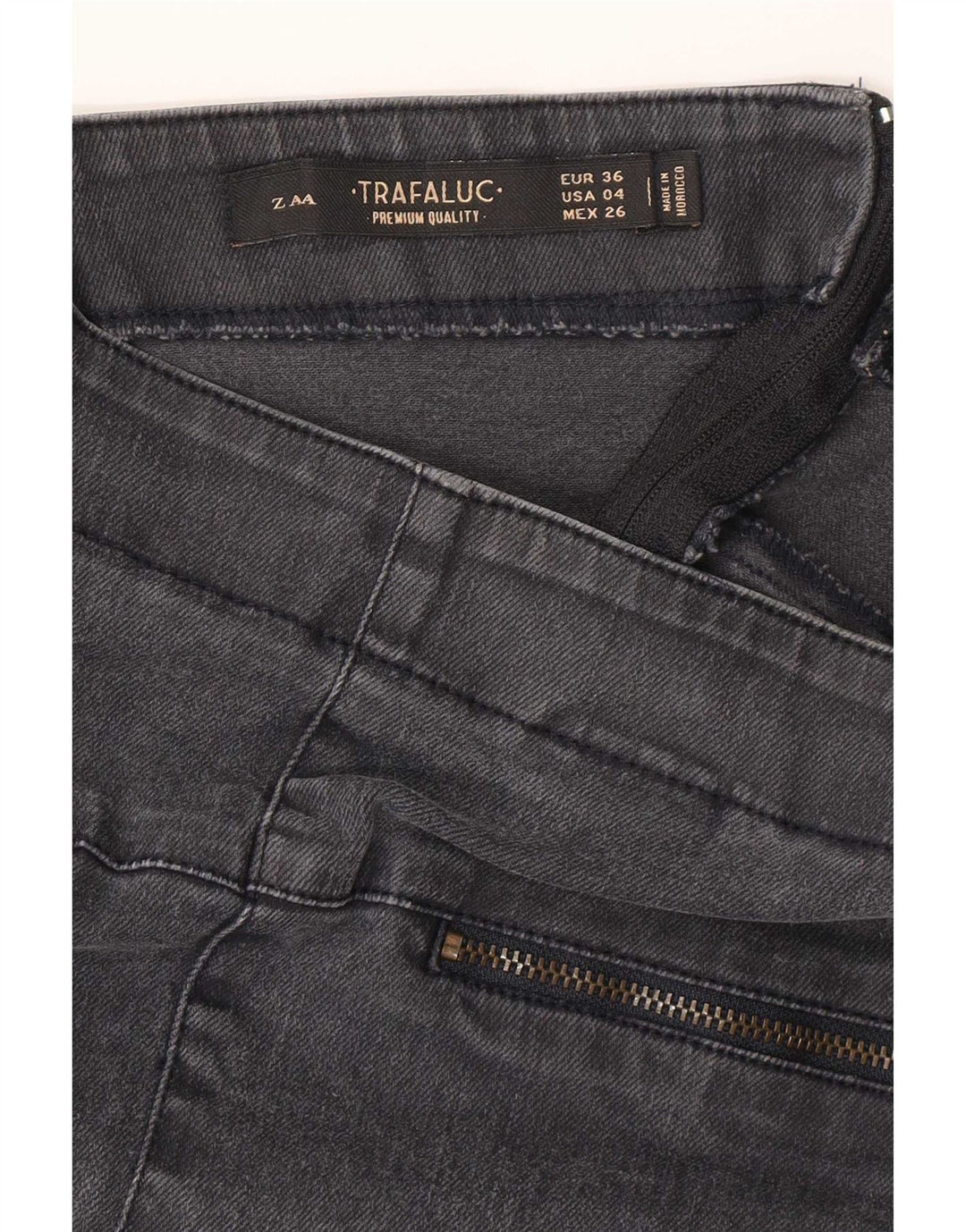 Spódnica mini jeansowa damska Zara EU 36 XS W26 szara