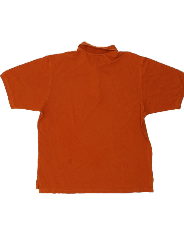 EDDIE BAUER Mens Polo Shirt XL Orange Cotton Vintage Eddie Bauer and Second-Hand Eddie Bauer from Messina Hembry 