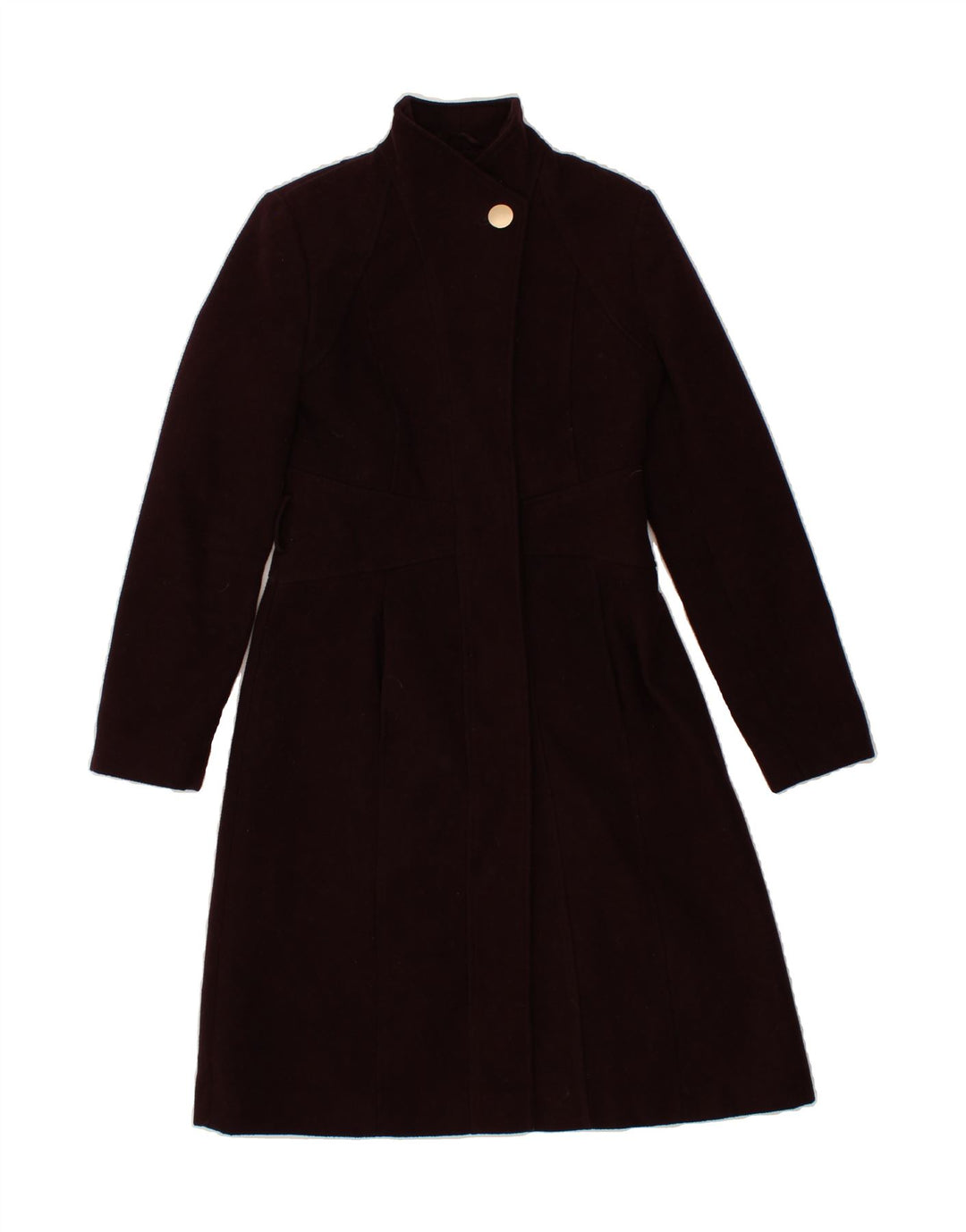 OASIS Womens Overcoat UK 6 XS Burgundy Viscose Vintage Oasis and Second-Hand Oasis from Messina Hembry 