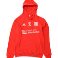 ADIDAS Mens Climalite Graphic Hoodie Jumper Medium Red Cotton Vintage Adidas and Second-Hand Adidas from Messina Hembry 