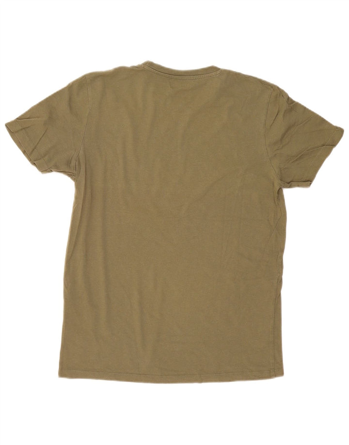 Męska koszulka z grafiką Jack & Jones, średnia, bawełniana khaki