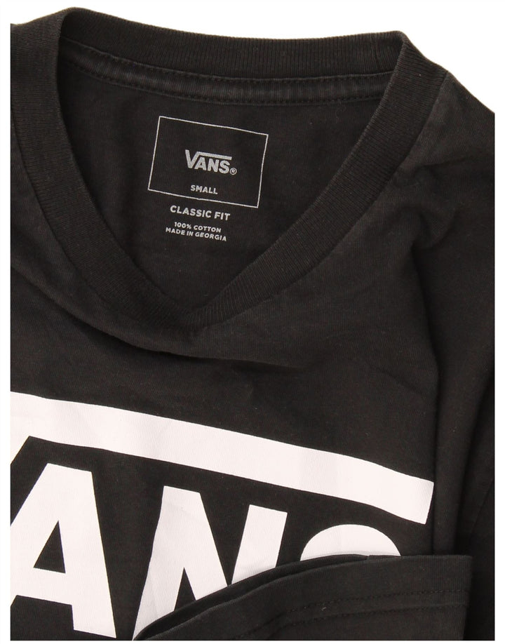 Męski T-shirt Vans Classic Fit z grafiką, mały, czarny