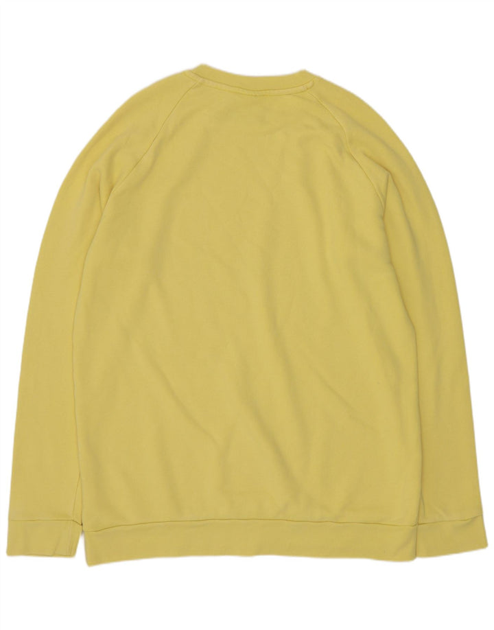 Adidas Męska bluza z grafiką, duża, żółta bawełna