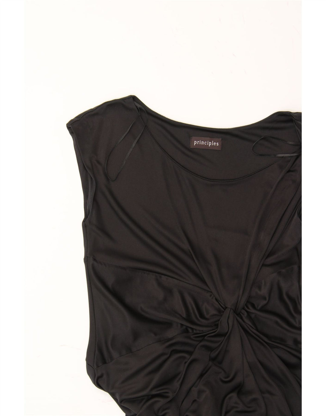 PRINCIPLES Womens Sleeveless Sheath Dress UK 12 Medium Black Vintage Principles and Second-Hand Principles from Messina Hembry 