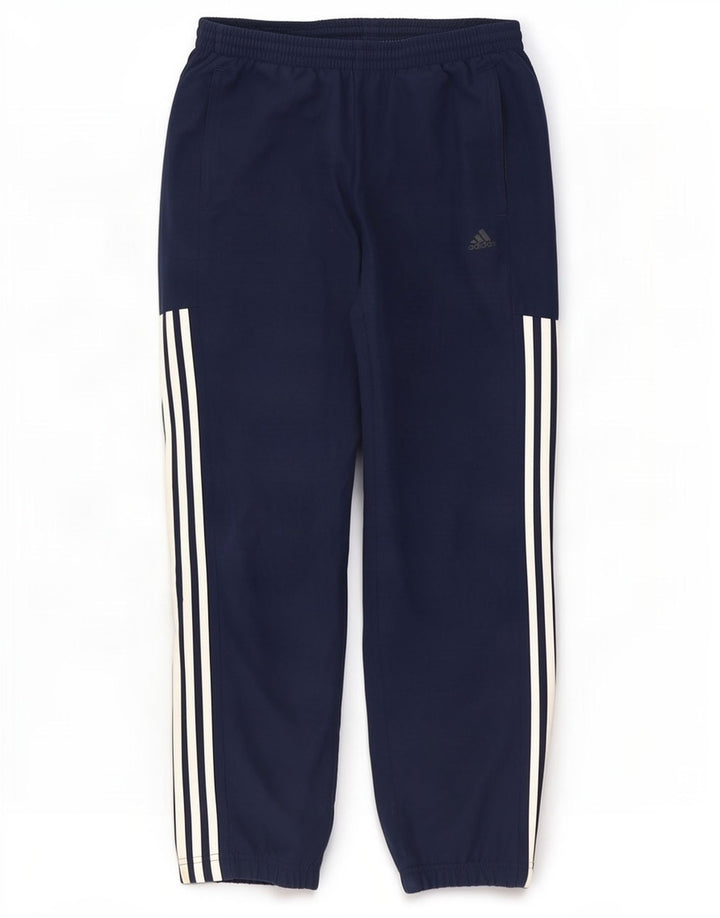 Adidas Męskie spodnie dresowe Joggery Średni granatowy poliester