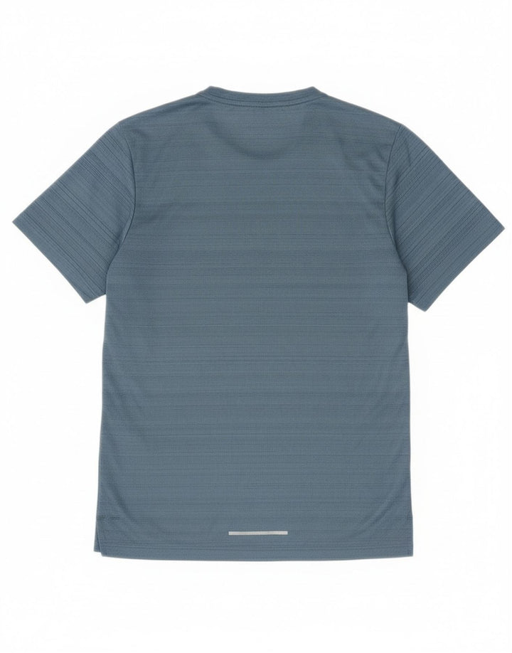 Męski T-shirt Nike Dri Fit z poliestru w małe niebieskie paski