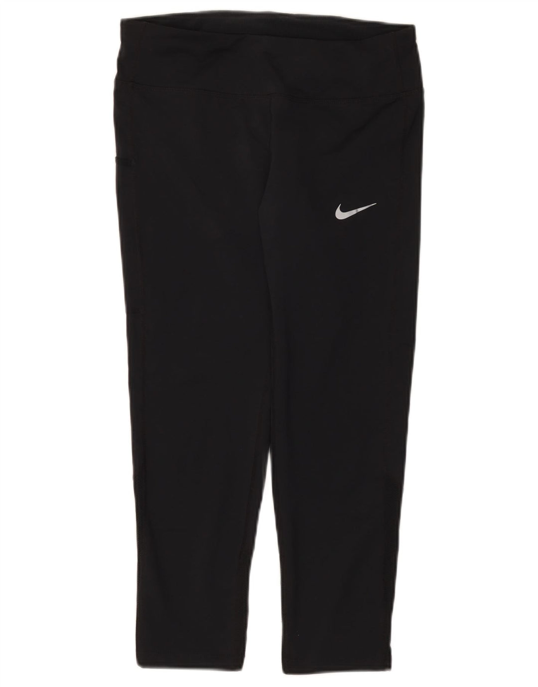 Damskie legginsy Nike Dri Fit Capri UK 8, małe, czarne, poliestrowe