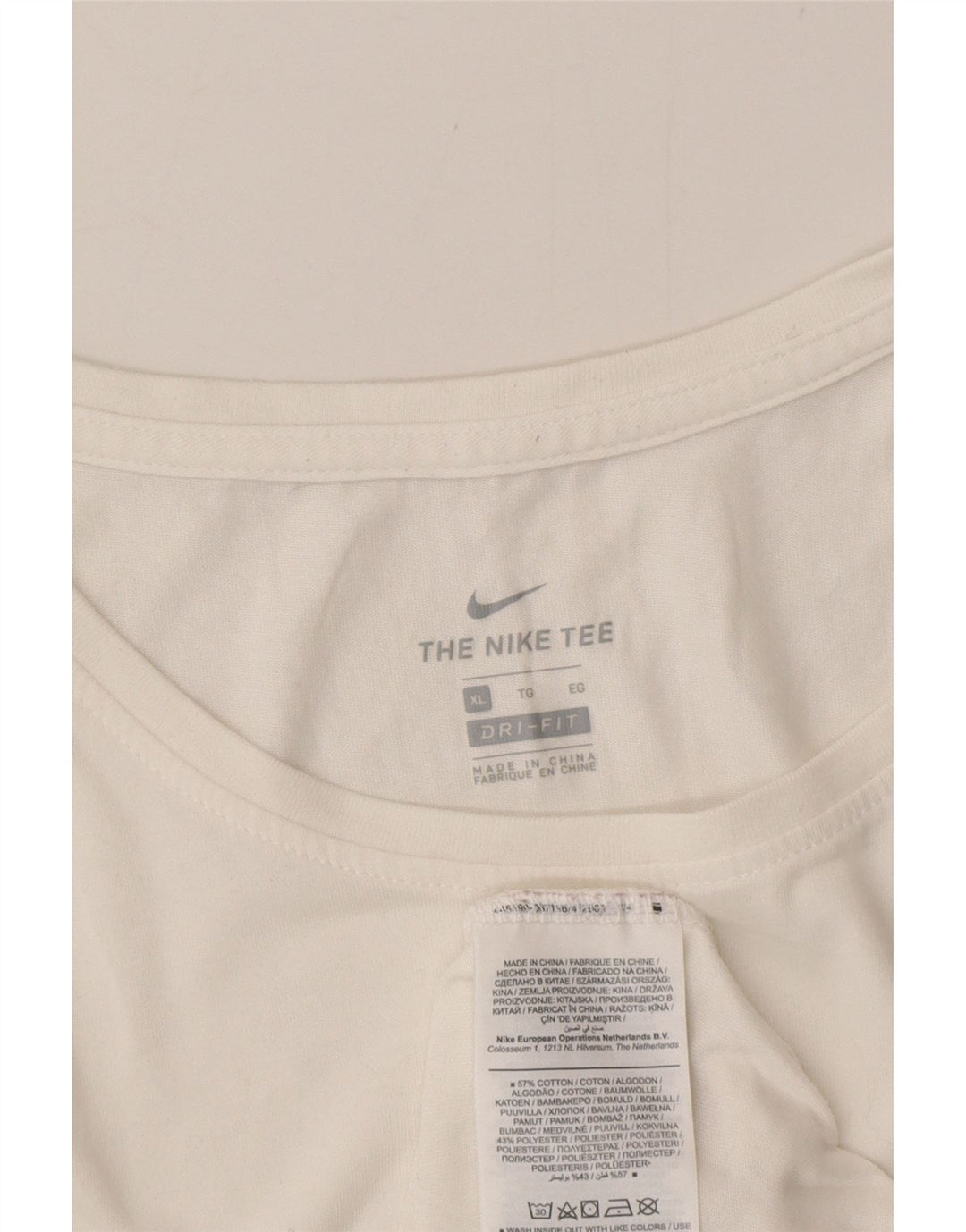 Męska kamizelka z grafiką Nike Dri Fit, średnia biała bawełna