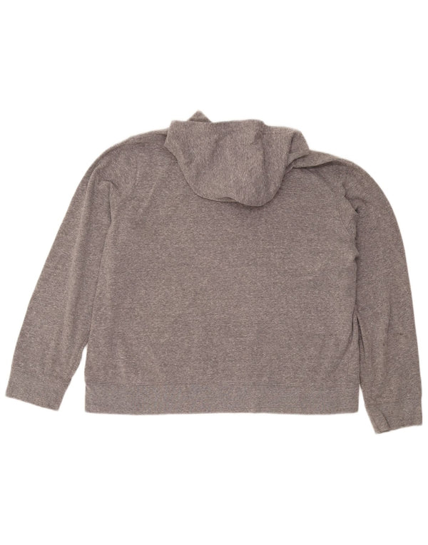 Damski sweter z kapturem i grafiką Gap, UK 18 XL, szary poliester