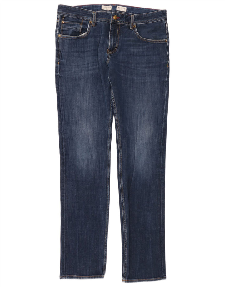 Męskie dżinsy Tommy Hilfiger Bleecker Slim W34 L36 Niebieska bawełna