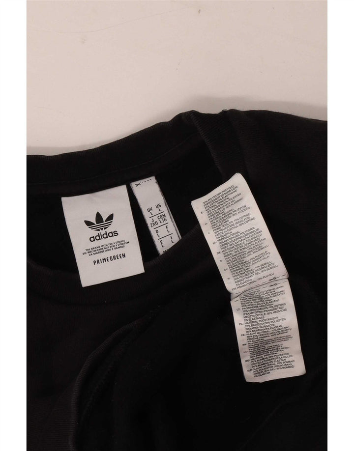 Bluza męska Adidas, duża, czarna, bawełniana