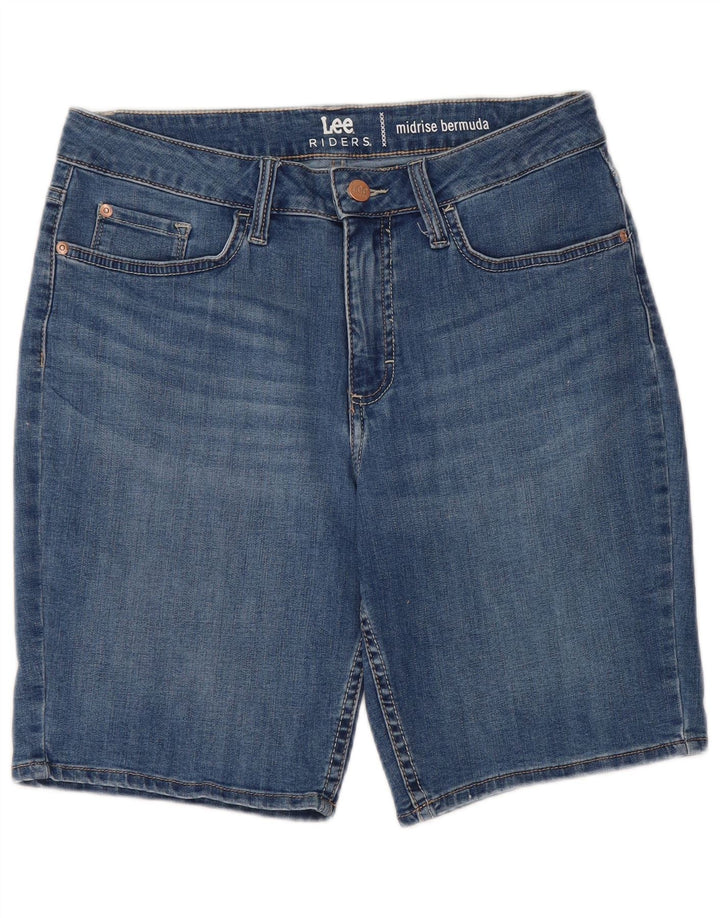 Damskie spodenki jeansowe LEE Riders Mid Rise Bermudy US 10 Large W30 Blue