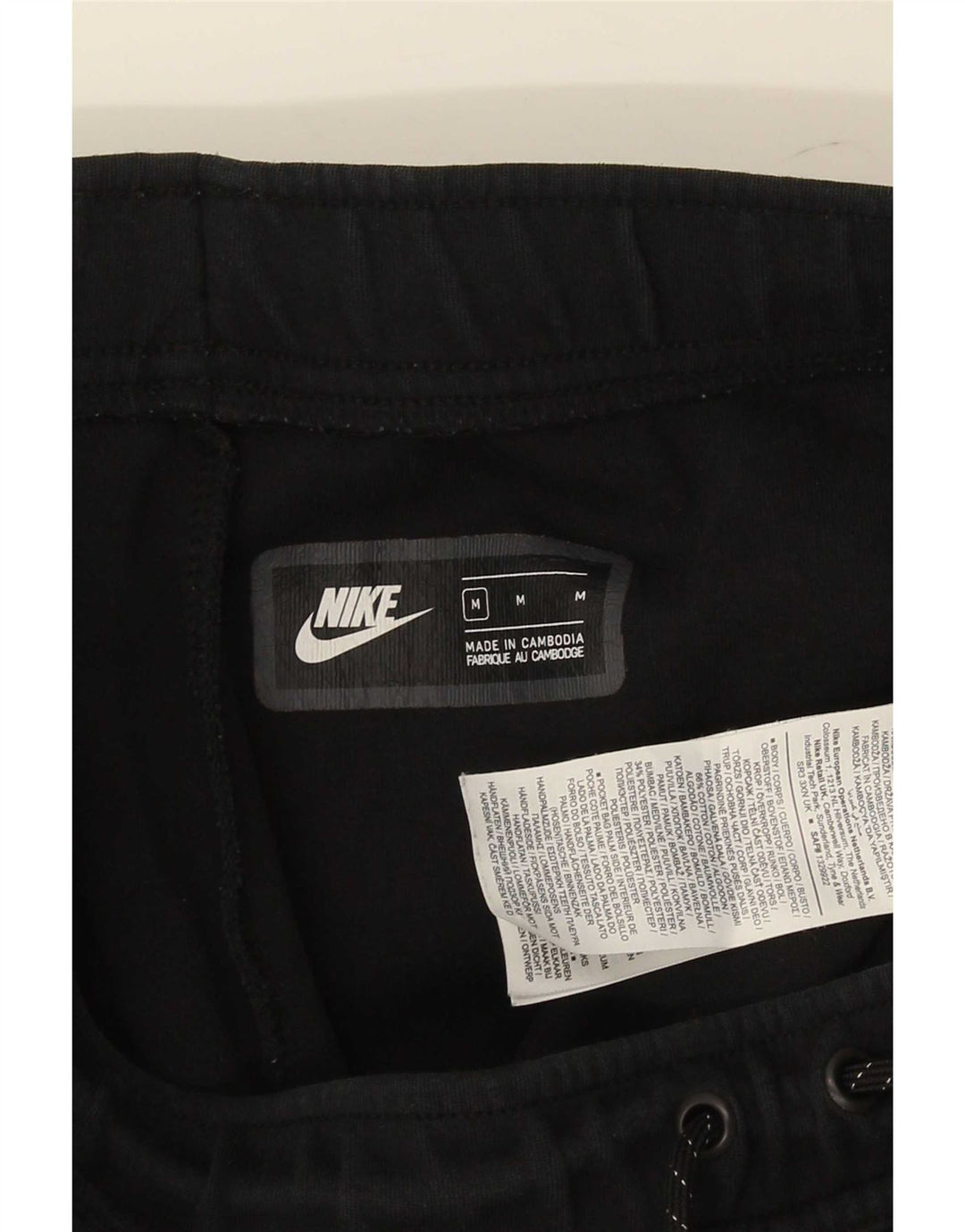 Męskie spodnie dresowe Nike, joggery, średnia czarna bawełna