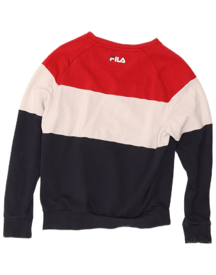 Damska bluza oversize Fila UK 6 XS, wielokolorowa, z blokami kolorów
