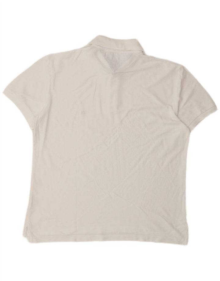 Męska koszulka polo XL Tommy Hilfiger o regularnym kroju, biała
