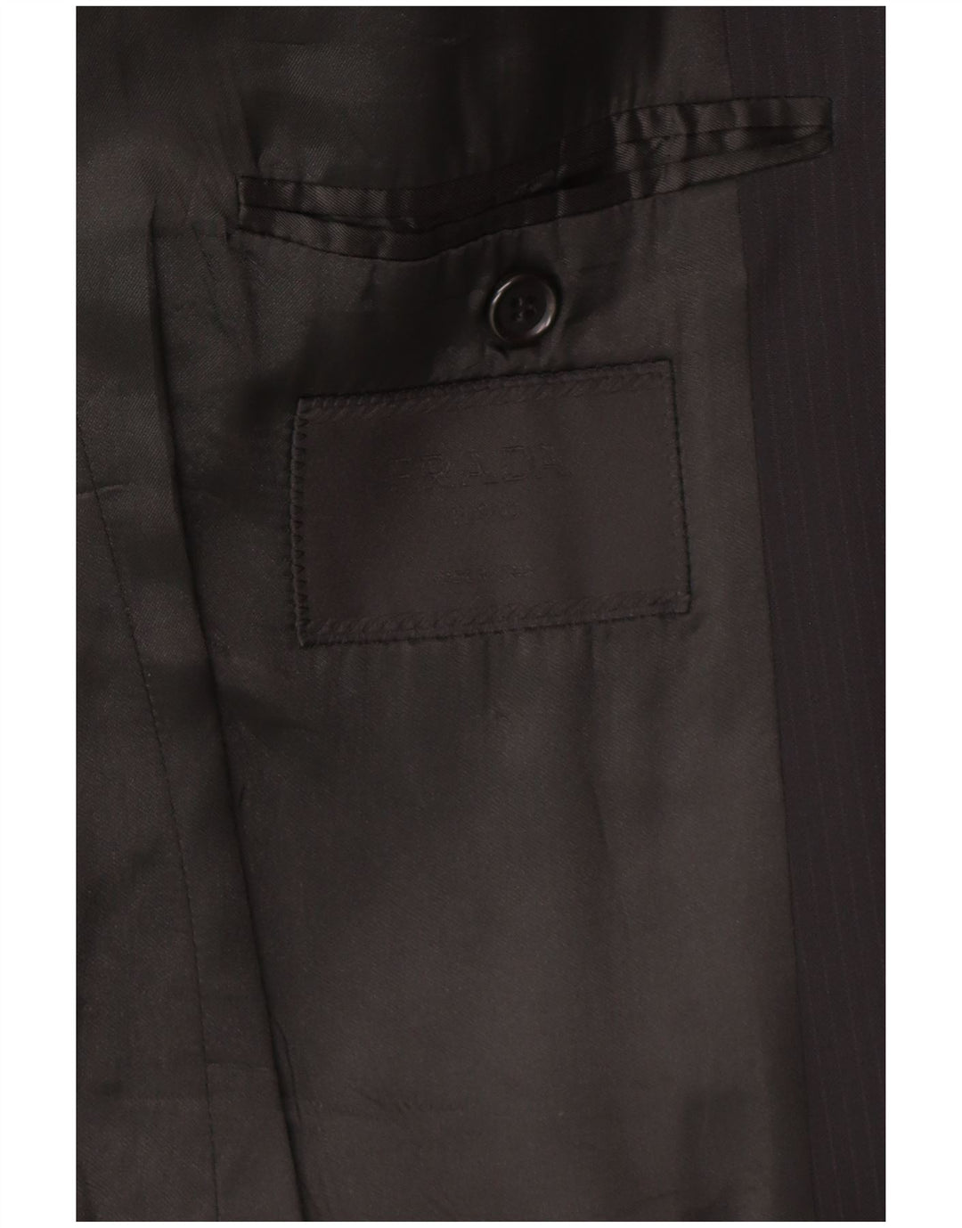 PRADA Męski garnitur zapinany na 3 guziki, 2 częściowy IT 52 XL W34 L30 Czarny klasyczny