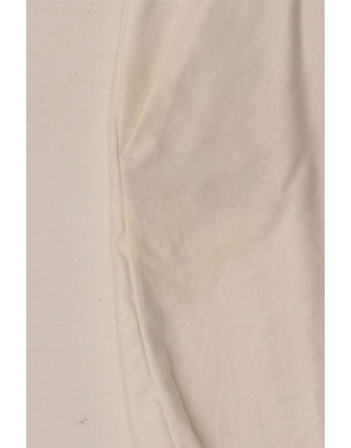 Damskie spodenki chino z wysokim stanem Zara, średnie W28, białe
