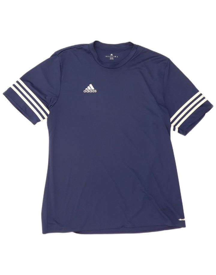 Adidas Męski T-shirt Climalite Top XL Granatowy Poliester