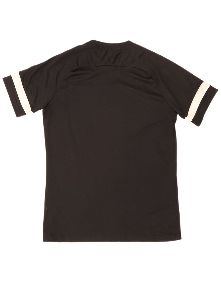 Męski T-shirt Nike Dri Fit Top, średni czarny poliester z blokami kolorów