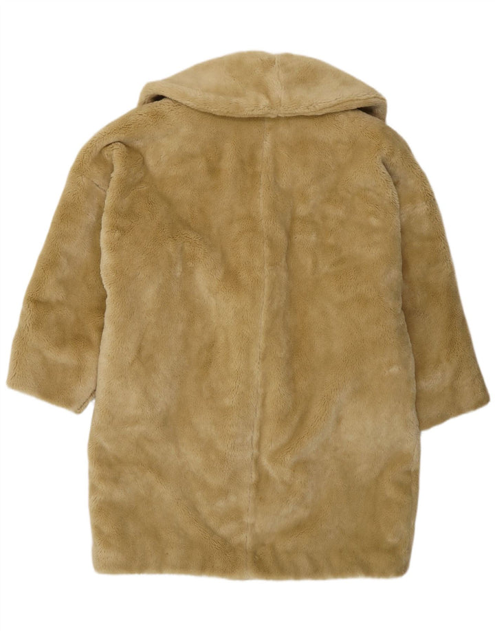 Penny Czarny damski płaszcz oversize z podwójnymi piersiami UK 10 Small Beige