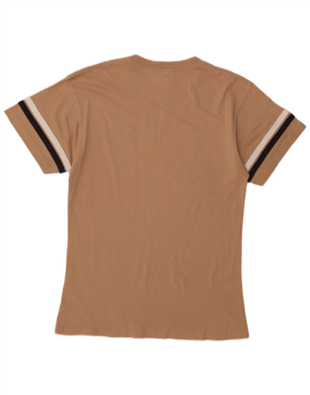 Męski T-shirt z grafiką Nike, mały, beżowy, bawełniany