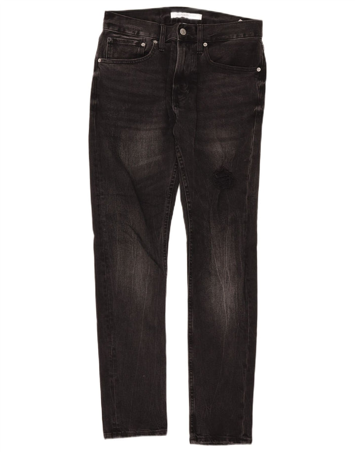 Męskie jeansy Calvin Klein W29 L32 Czarne bawełniane