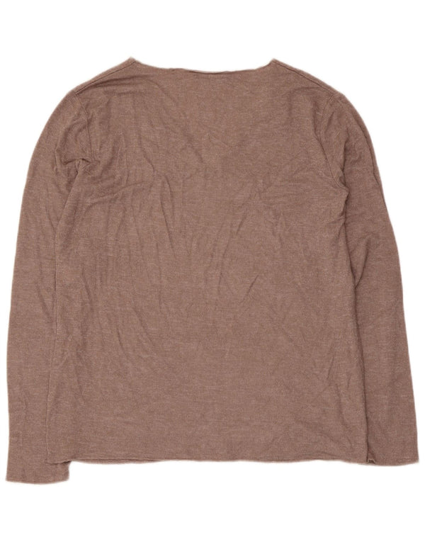 Bluzka damska Zara Top UK 14 Large Brown Wiskoza
