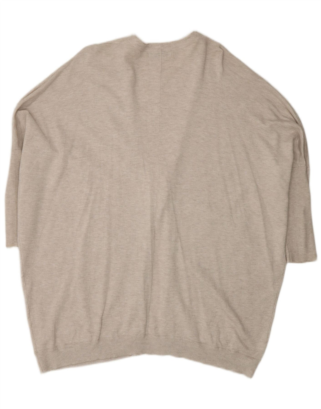 Damski sweter oversize z długim rękawem Zara UK 14 średni beż