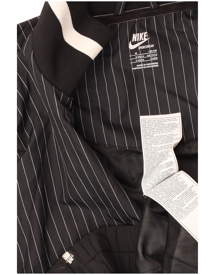Damska kurtka dresowa Nike UK 10/12, średni czarny poliester w prążki