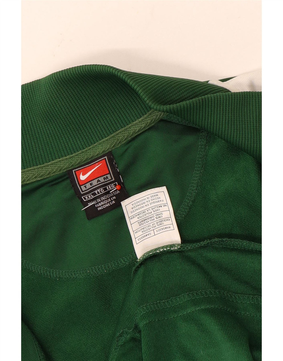Męska kurtka dresowa Nike 2XL Zielony poliester z blokami kolorów